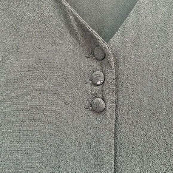 Madewell Novel Long Sleeve‎ Button Front Dress Green Size Medium - Picture 4 of 7